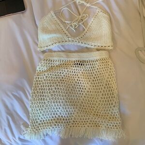 Crochet beach two piece set